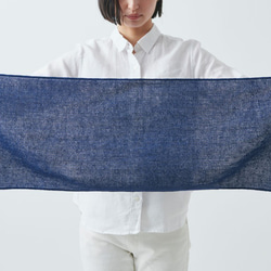 亞麻針織網狀毛巾 | 淡黃色 第3張的照片