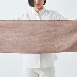 亞麻針織網狀毛巾 | 淡黃色 第6張的照片