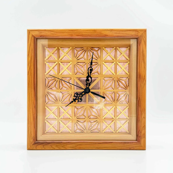 大川組子 - 壁掛け時計 1枚目の画像