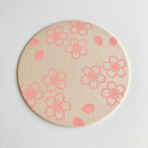 消しゴムはんこNo.371 桜の花びらとシマエナガ 満開～桜の消しゴムはんこ はんこ・スタンプ のんびり屋 通販