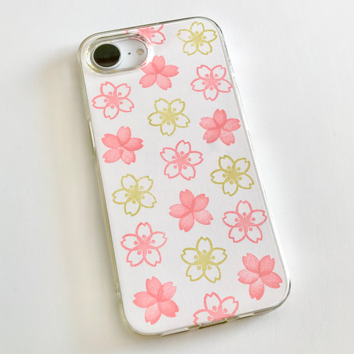 桜の花と花びらの消しゴムはんこセット はんこ・スタンプ asako-made