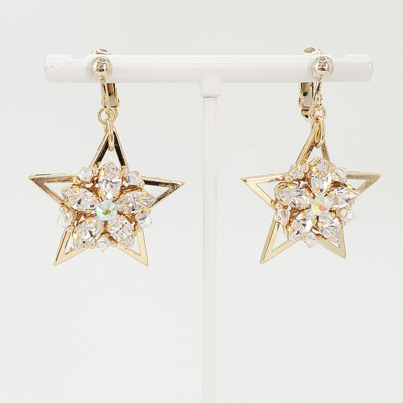 上品さと、確かな存在感・主役級アクセサリー～THE STAR EARRINGS～(イヤリング・ゴールド) 2枚目の画像