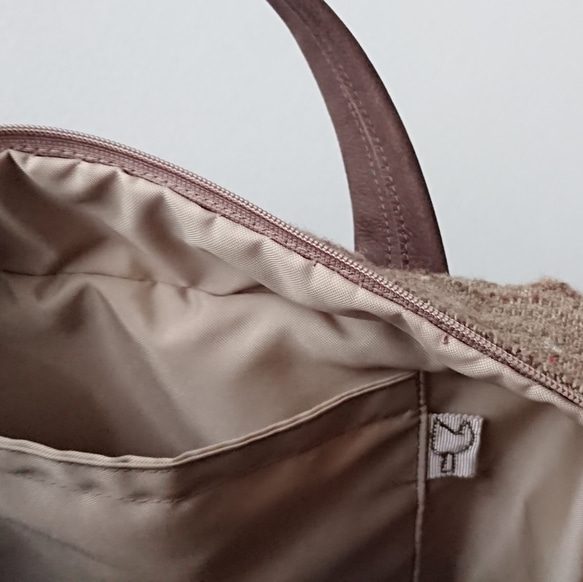 nep tweed bag [light brown] 10枚目の画像