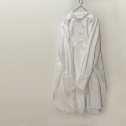 -日々のシャツ-  /  上質な日本製綿素材　/  グレーベージュ 11枚目の画像