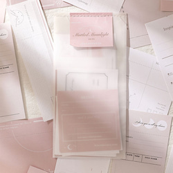デザインペーパー 紙素材 20枚set《pink》 [P353] 2枚目の画像