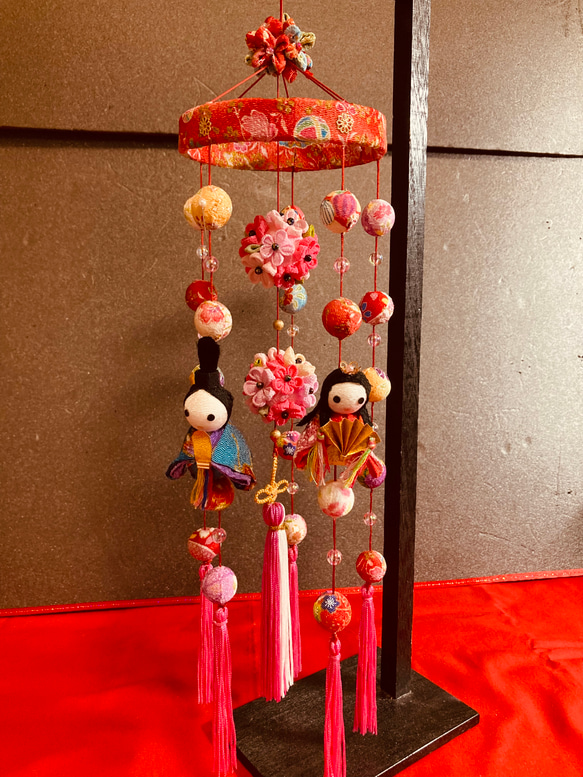 ☆【つるし雛】吊し飾り 9段5本 弐 ☆【つるし雛】吊し飾り 9段5本 弐