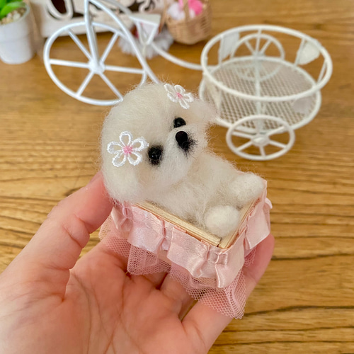 羊毛フェルト【ペキニーズ】メイドさん 剥か