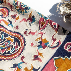 カシミア カシミア/カシミア スカーフ/ピュア ウール スカーフ ショール/リング ベルベット ショール 刺繍入り フラワー メ 17枚目の画像