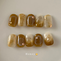 no.76 ネイルチップ  Honey 1枚目の画像