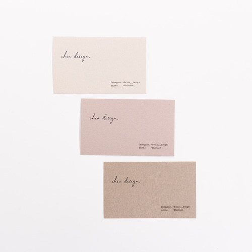 両面印刷・QRコード作成無料］ショップカード / アクセサリー台紙