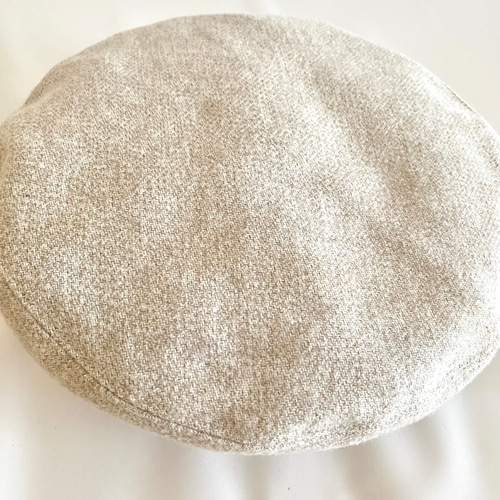 ネコ刺繍のベレー帽＊コットンツイード＊レディース帽子【選べる