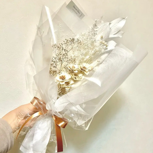 花束 産地直送 かすみ草 花束 ホワイト／熊本 オザキノウエンからお