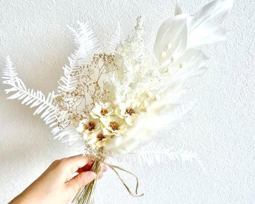 花束 産地直送 かすみ草 花束 ホワイト／熊本 オザキノウエンからお