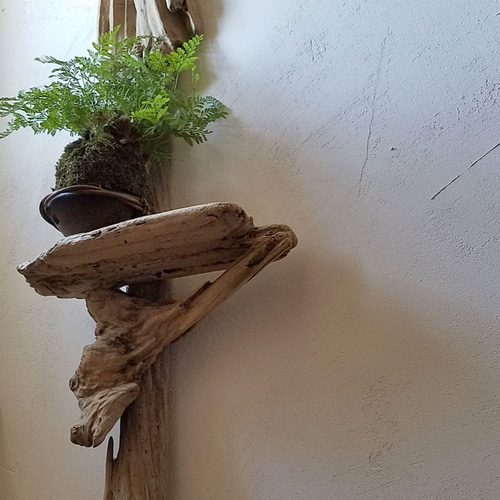 流木 縦型 約99cm 壁掛け キャンドルホルダー キャンドルスタンド エア