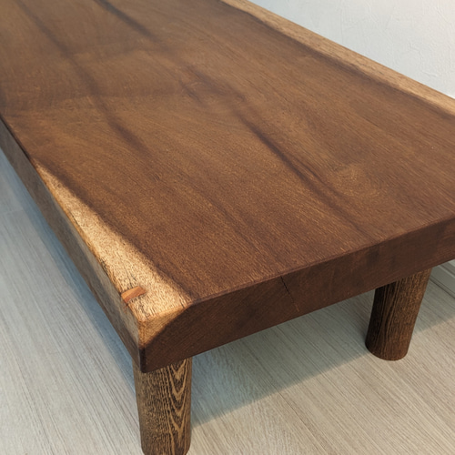 イロコ（アフリカンチーク）一枚板 ローテーブル 1点物A ローテーブル