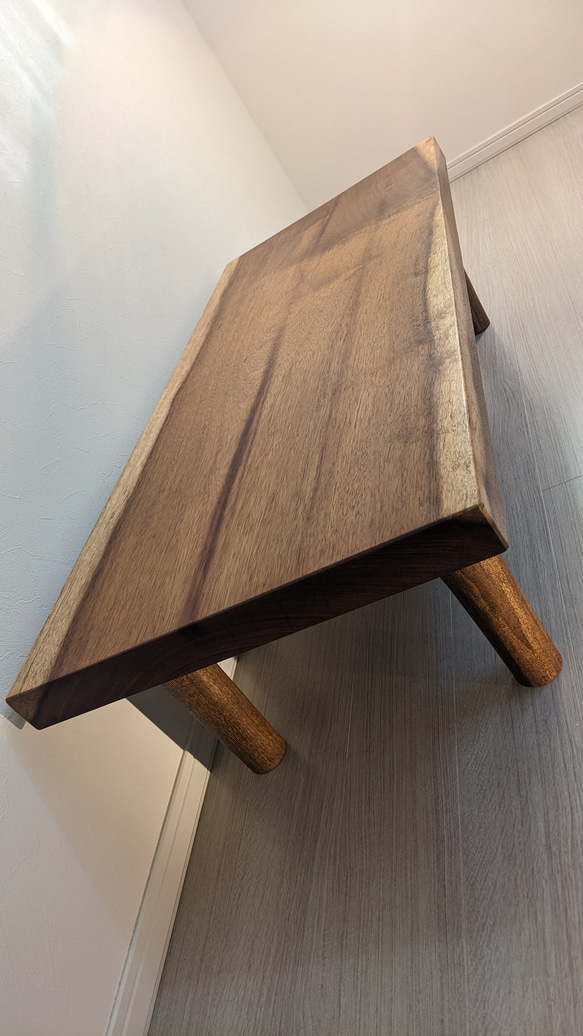 イロコ（アフリカンチーク）一枚板 ローテーブル 1点物A ローテーブル