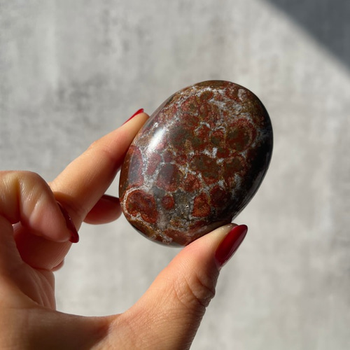 インドのハンシージャスパー（ブラッドストーン) インドのハン