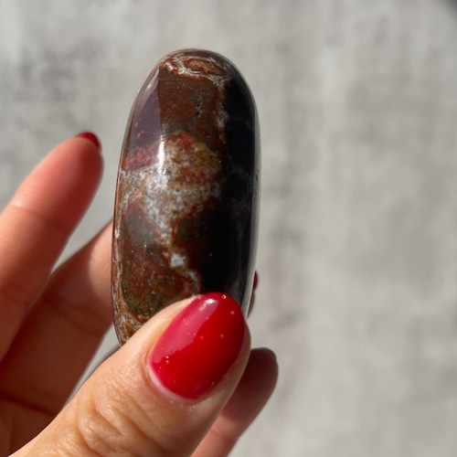 インドのハンシージャスパー（ブラッドストーン) インドのハン