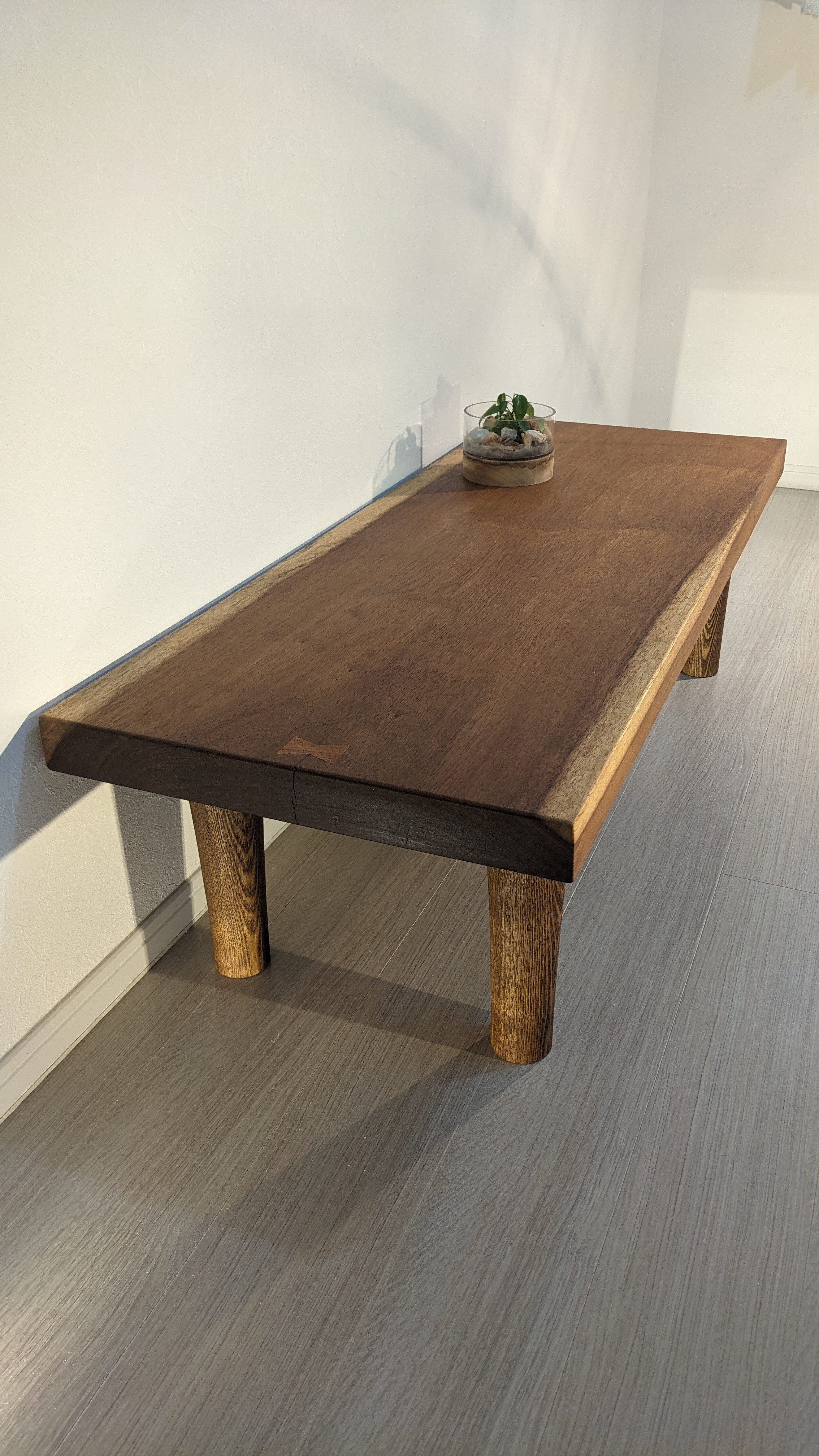 チーク古材アイアン イデー ローテーブル janeiro　IDEE