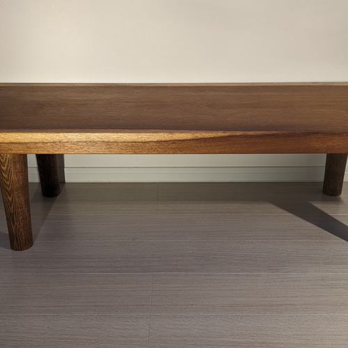 イロコ（アフリカンチーク）一枚板 ローテーブル 1点物B ローテーブル