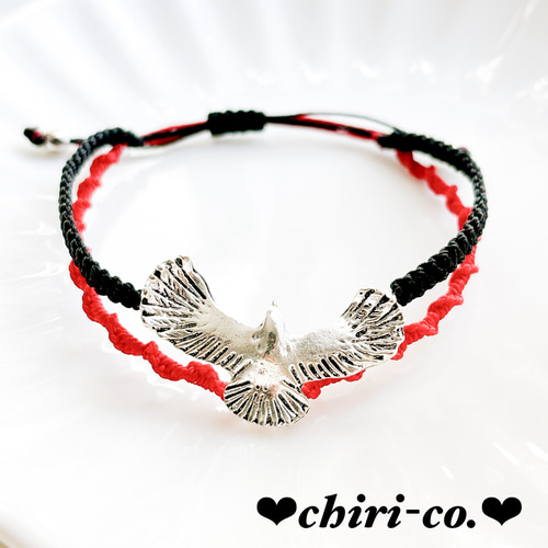シルバーイーグル2連ブレスレット ブレスレット chiri-co. 通販