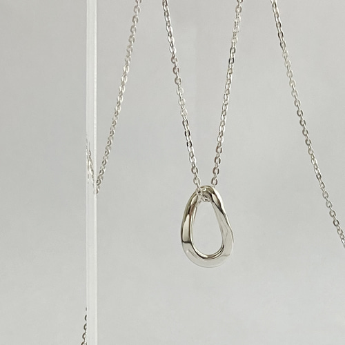 シルバーチェーン カラフルチャーム ネックレス MIXチャームネックレス | AND ON JIONE STORE（アンドオン