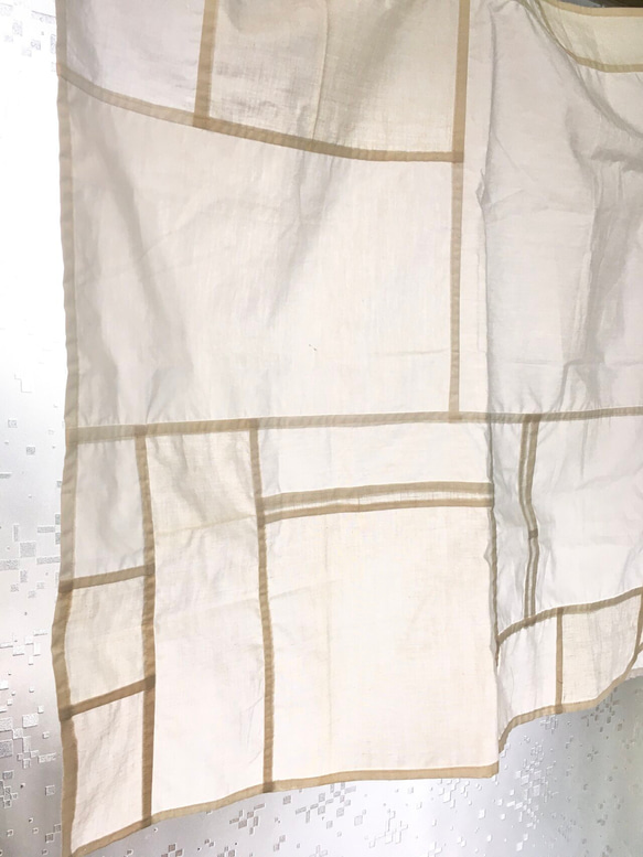 「白の重なり」永遠の布 70×70cm ポジャギ　風呂敷 3枚目の画像