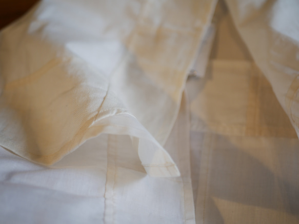 「白の重なり」永遠の布 70×70cm ポジャギ　風呂敷 5枚目の画像