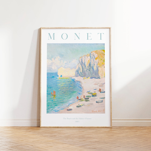 モネ 海 ビーチ 風景画 アートポスター 絵画 アンティークポスター