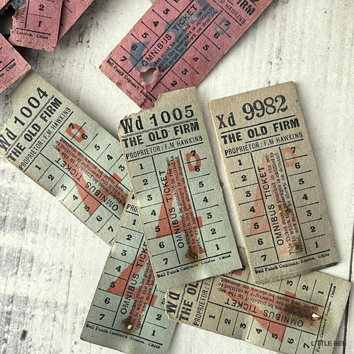 001・British Bus Tickets 50枚 バスチケット チケット イギリス