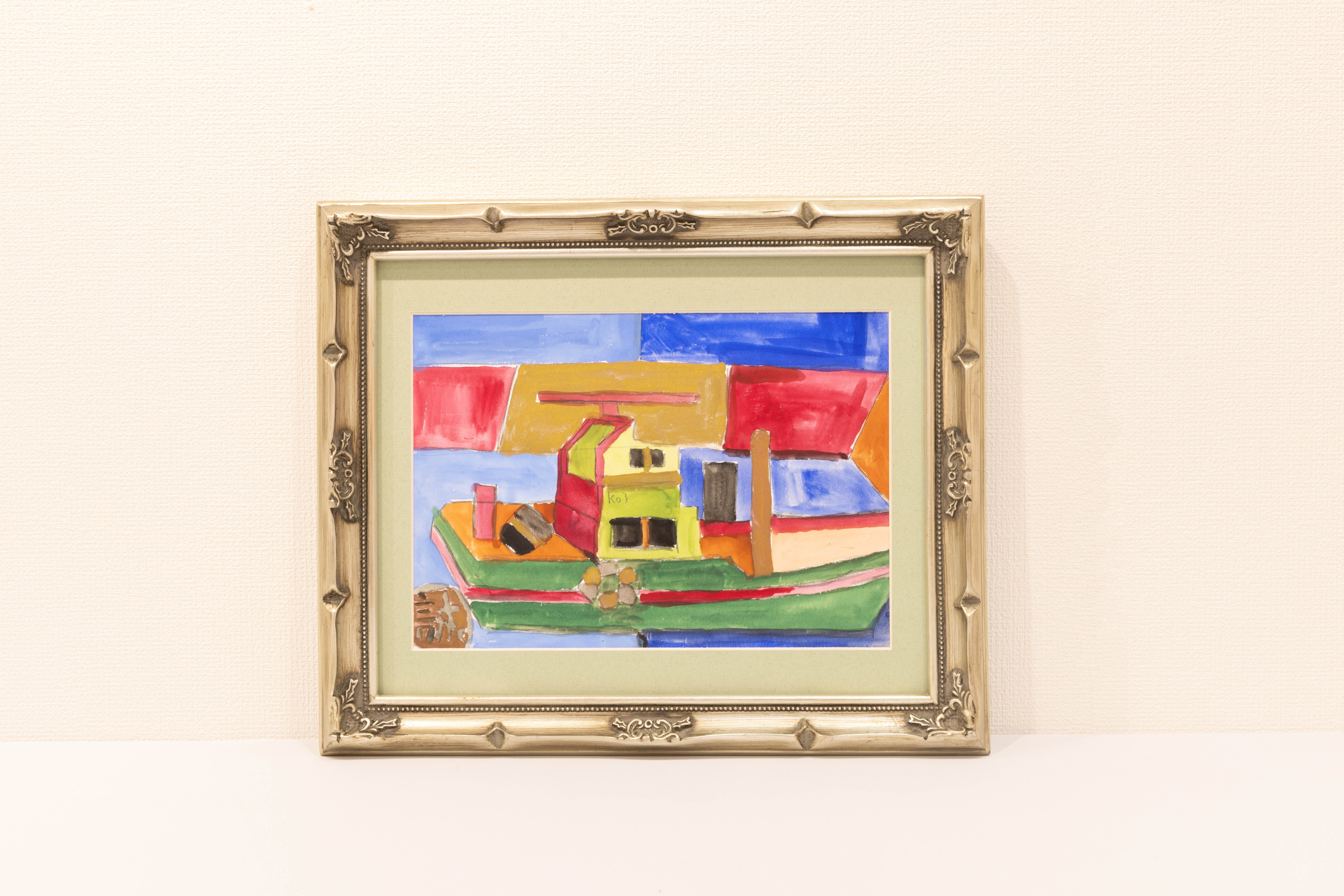 透明水彩画　原画　「春爛漫01」額縁付　F4サイズ　風景画 透明水彩画 原画 「春爛漫02」額縁付 F4サイズ 風景画 - メルカリ