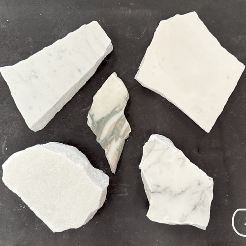 天然白大理石 ディスプレイ用 5点セット その他インテリア雑貨 関ヶ原