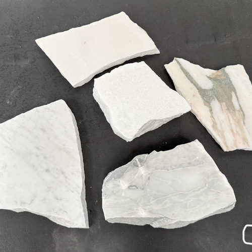 天然白大理石 ディスプレイ用 5点セット その他インテリア雑貨 関ヶ原