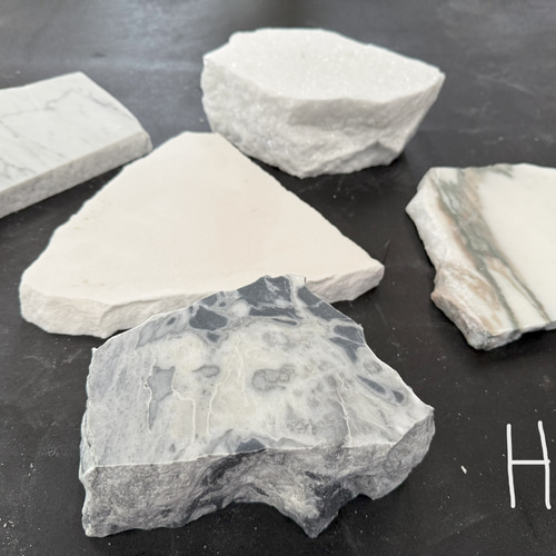 天然白大理石 ディスプレイ用 5点セット その他インテリア雑貨 関ヶ原