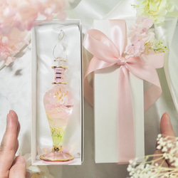春色グラス　桜　Lサイズ　フラワーアートグラス ハーバリウム 手の中で楽しむお花　 1枚目の画像