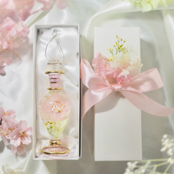 春色グラス　桜　Mサイズ　フラワーアートグラス ハーバリウム 手の中で楽しむお花　 2枚目の画像