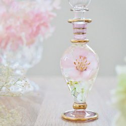 春色グラス　桜　Mサイズ　フラワーアートグラス ハーバリウム 手の中で楽しむお花　 4枚目の画像