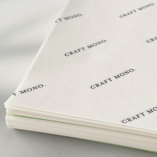 名入れ100枚/A4）ラッピングペーパー・包装紙 / ホワイト 包装紙