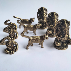 【送料無料】オラウータンの置物 真鍮製 メタリック 10枚目の画像