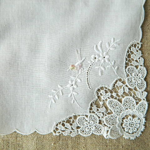 スイス土産 刺繍ハンカチ 綿100% スイス製の通販 by キナリ舎
