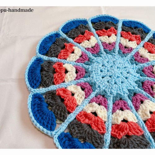 送料無料】お花の座布団 マーガレット円座 かぎ針編み その他