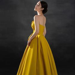 【カラー変更可】ウエディングドレス カラードレス ハートカット　ビスチェ Aラインドレス  二次会（WD242100） 3枚目の画像