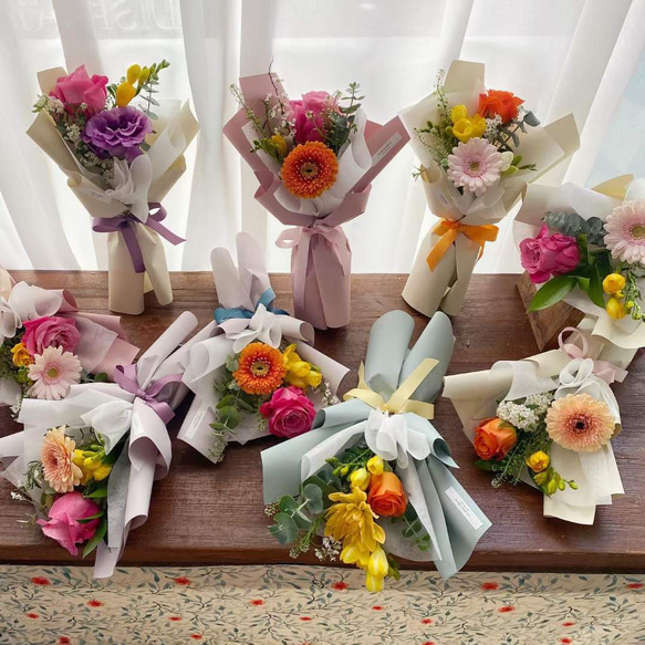 いま(A4額付きフラワー　ラッピング 20×20cm ハンドメイド・手芸 いま様専用(A4額付きフラワー