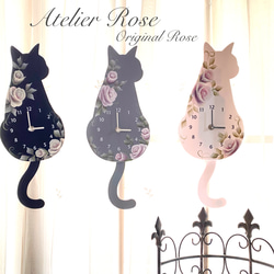 ♡再販しました！手描きのバラとレースのお財布ポシェット 両面