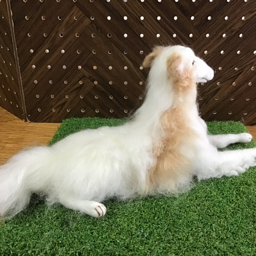 ボルゾイ（リラックスポーズ） 羊毛フェルト コーギー大好きママ 通販