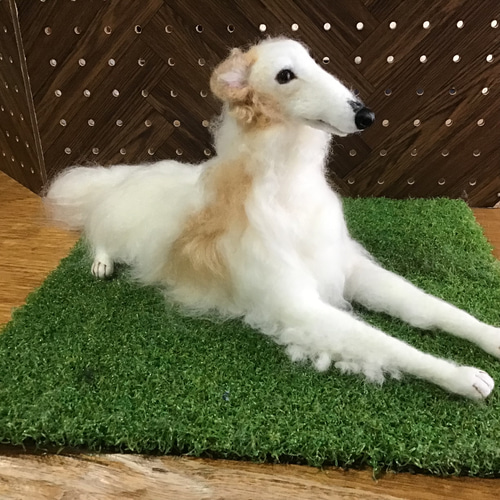 ボルゾイ（リラックスポーズ） 羊毛フェルト コーギー大好きママ 通販 