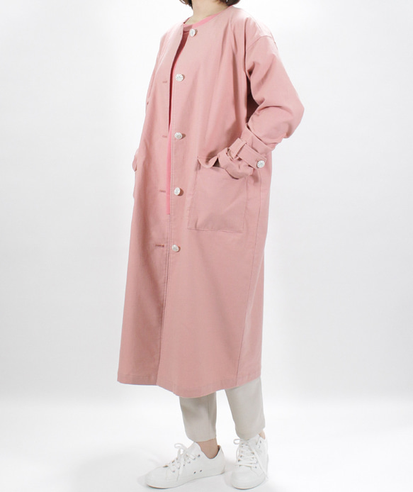 【在庫処分品40%OFF】【買ってすぐ使える型紙】丸首ロングコート【L】洋服 5枚目の画像