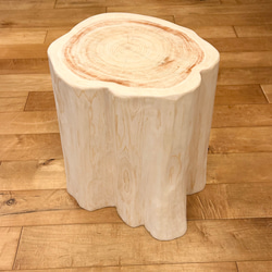 Hinoki  Wood  Stool  No.583 1枚目の画像