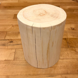 Hinoki  Wood  Stool  No.584 2枚目の画像