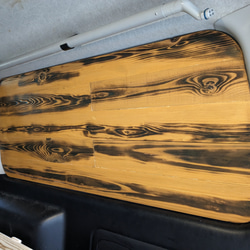 ハイエース　200系　ウインドウパネル　窓埋めパネル　国産材製　バンライフ　ウッディ　ナチュラル　車中泊 4枚目の画像